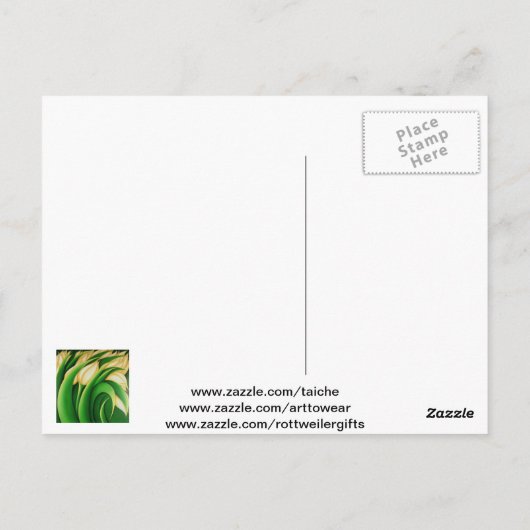 Stijlvolle lichtgele Tulpen Briefkaart (Achterkant)