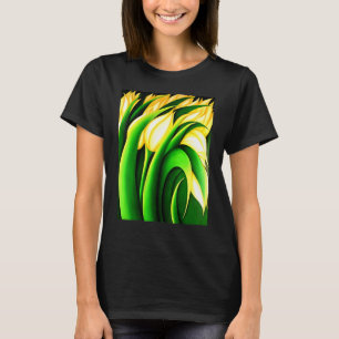 Stijlvolle lichtgele Tulpen T-shirt
