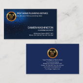 Stijlvolle lichtgevende waterdruppels, leidingbuiz visitekaartje (Voorkant / Achterkant)