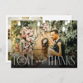 Stijlvolle Liefde en Bedankt Bruiloft (Voorkant / Achterkant)