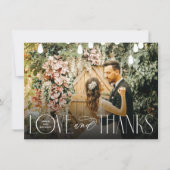 Stijlvolle Liefde en Bedankt Bruiloft (Voorkant)