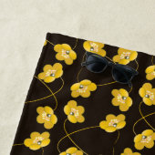 Stijlvolle liefde Rood Gepersonaliseerd Gift Strandlaken (In situ)