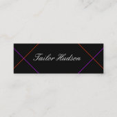 Stijlvolle lijnen mini visitekaartje (Voorkant)