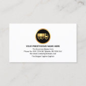 Stijlvolle Lijst gouden vrachtwagen tab Visitekaartje (Achterkant)