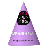 Stijlvolle, Lila, stijlvolle, functionele, functio Feesthoedjes (Voorkant)