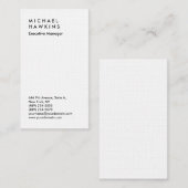 Stijlvolle linenprofessionele platenmanager visitekaartje (Voorkant / Achterkant)