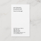 Stijlvolle linenprofessionele platenmanager visitekaartje (Voorkant)