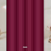 Stijlvolle linten Kerst Paarse Magenta Foto Feestdagenkaart