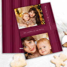 Stijlvolle linten Kerst Paarse Magenta Foto