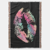 Stijlvolle Lippen #15 Deken (Voorkant Verticaal)