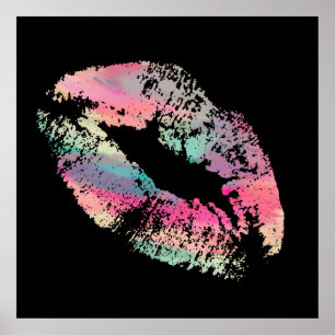 Stijlvolle lippen #4 poster