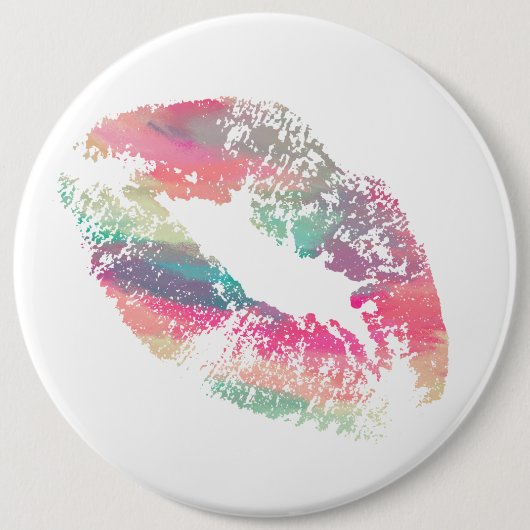 Stijlvolle Lippen #9 Ronde Button 6,0 Cm (Voorkant)