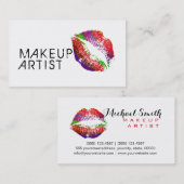 Stijlvolle lippen maken voor kunstenaars #6 visitekaartje (Voorkant / Achterkant)
