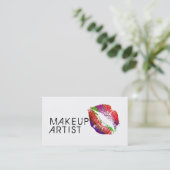 Stijlvolle lippen maken voor kunstenaars #6 visitekaartje (Staand voorkant)
