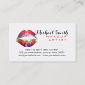 Stijlvolle lippen maken voor kunstenaars #6 visitekaartje (Achterkant)