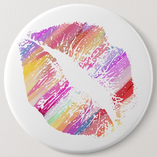 Stijlvolle Lips #10 Ronde Button 6,0 Cm (Voorkant)