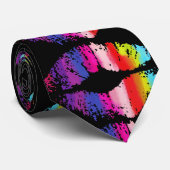 Stijlvolle Lips #10 Stropdas (Opgerold)