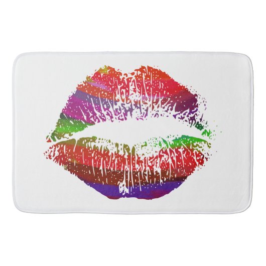 Stijlvolle Lips #15 Badmat (Voorkant)