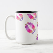 Stijlvolle Lips #15 Tweekleurige Koffiemok (Links)