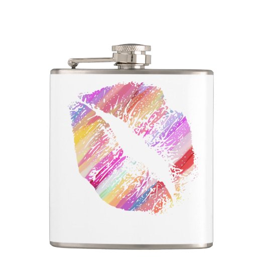 Stijlvolle Lips #16 Heupfles (Voorkant)