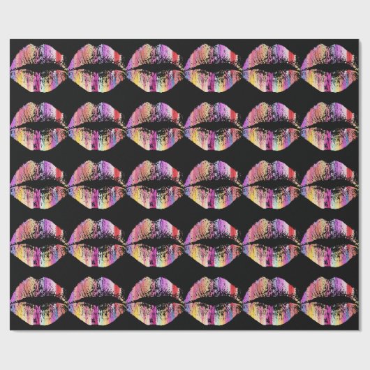 Stijlvolle Lips #17 Cadeaupapier (Vlak)