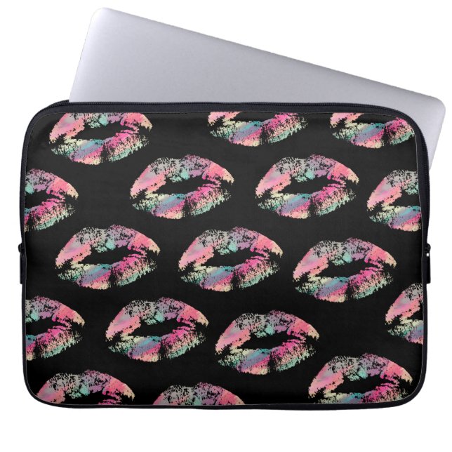Stijlvolle Lips #18 Laptop Sleeve (Voorkant)