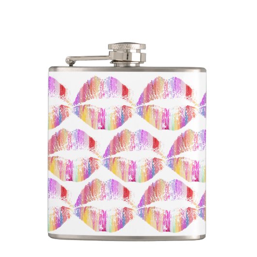 Stijlvolle Lips #19 Heupfles (Voorkant)