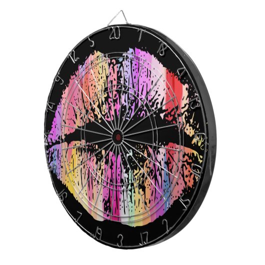 Stijlvolle Lips #20 Dartbord (Voorkant Rechts)