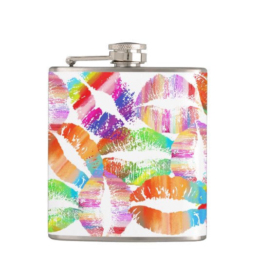 Stijlvolle Lips #23 Heupfles (Voorkant)