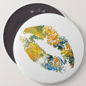 Stijlvolle Lips #7 Ronde Button 6,0 Cm (Voorkant /achterkant)