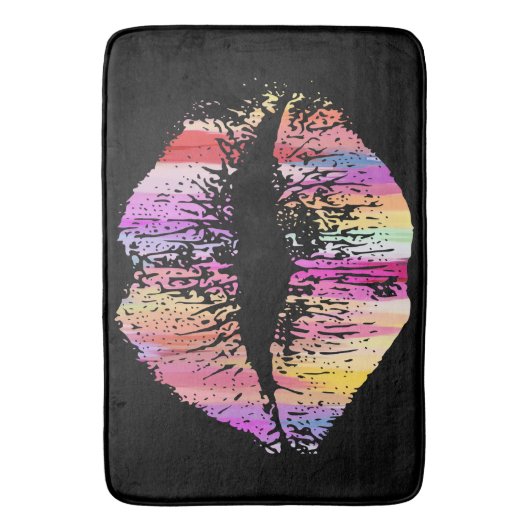 Stijlvolle Lips Badmat (Voorkant Verticaal)