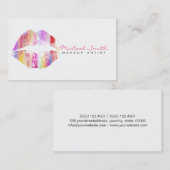 Stijlvolle Lips Makeup Artist #24 Visitekaartje (Voorkant / Achterkant)