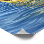 Stijlvolle Loggerhead-Zee voor basisgebruik Poster (Hoek)