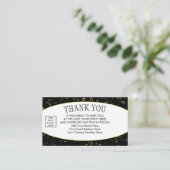 Stijlvolle Logo BEDANKT U-netwerken Visitekaartje (Staand voorkant)