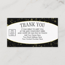 Stijlvolle Logo BEDANKT U-netwerken Visitekaartje