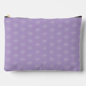 Stijlvolle Logo Print Organizer Lichtpaars Etui (Voorkant)