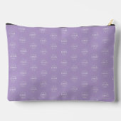 Stijlvolle Logo Print Organizer Lichtpaars Etui (Achterkant)