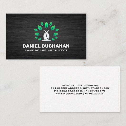 Stijlvolle Logo Visitekaartje (Voorkant / Achterkant)