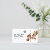 Stijlvolle Los Angeles Nail Salon Branding Design Visitekaartje (Staand voorkant)