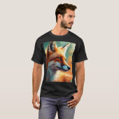 Stijlvolle lucht Comfortabele Mode (Red Fox) T-shirt (Voorkant volledig)