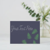 Stijlvolle Lucky Green Fern Ansichtkaart Briefkaart (Staand voorkant)