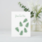 Stijlvolle Lucky Green Fern Verticale Postkaart (Staand voorkant)