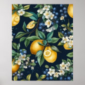 Stijlvolle luiers en blauwe bessen poster (Voorkant)