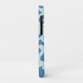 Stijlvolle luipaard Afdrukdierpatroon Blauwe naam Case-Mate iPhone Case (Achterkant/links)