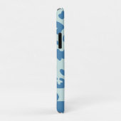 Stijlvolle luipaard Afdrukdierpatroon Blauwe naam Case-Mate iPhone Case (Achterkant/rechts)