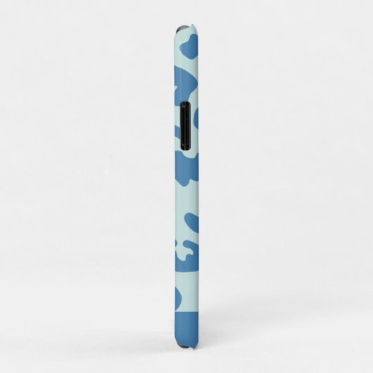 Stijlvolle luipaard Afdrukdierpatroon Blauwe naam Case-Mate iPhone Case (Achterkant/rechts)