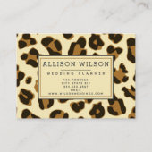 Stijlvolle luipaard afdrukken visitekaartje (Voorkant)