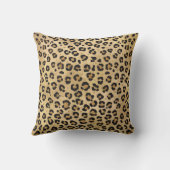 Stijlvolle luipaard afdrukken Wild Safari Oerwoud  Kussen (Achterkant)