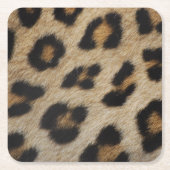 Stijlvolle luipaard cheetah bont dier print patroo kartonnen onderzetters (Voorkant)