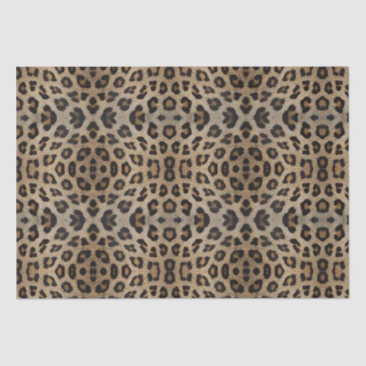 Stijlvolle luipaard cheetah bont dier print patroo tissuepapier (Voorkant)